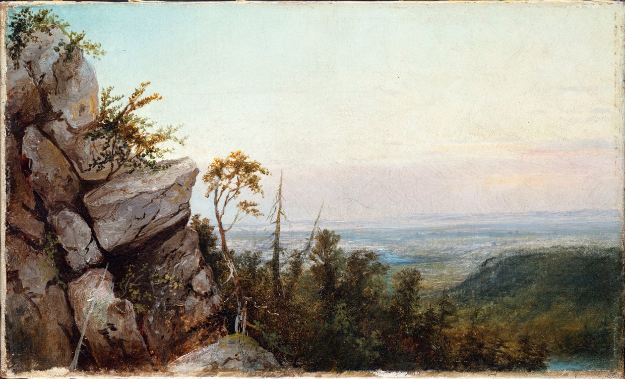 Klipper og Landskab af Frederic Edwin Church