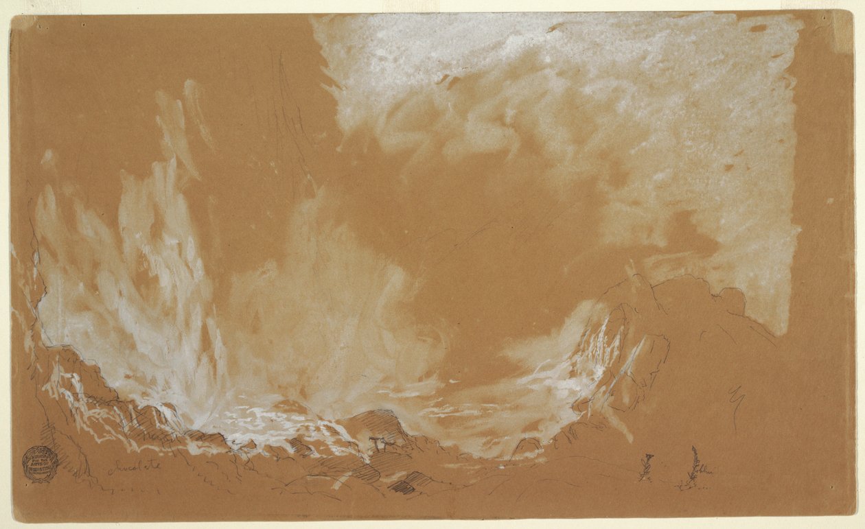 Spray fra vandfaldene, Niagara af Frederic Edwin Church