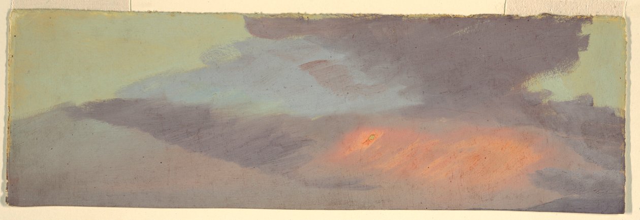 Sunset cloud undersøgelse af Frederic Edwin Church