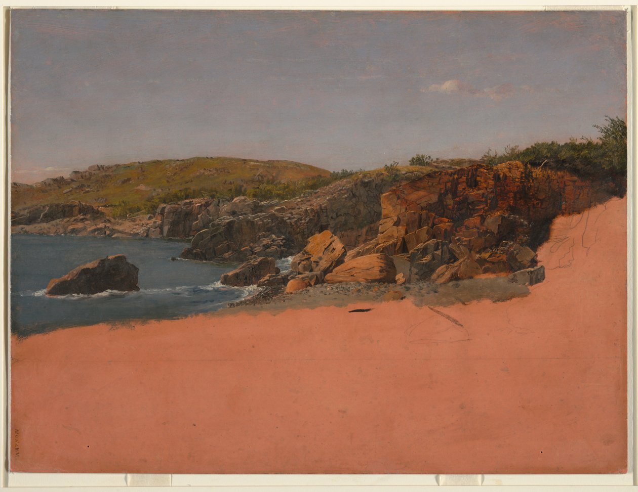 Kysten ved Mount Desert af Frederic Edwin Church