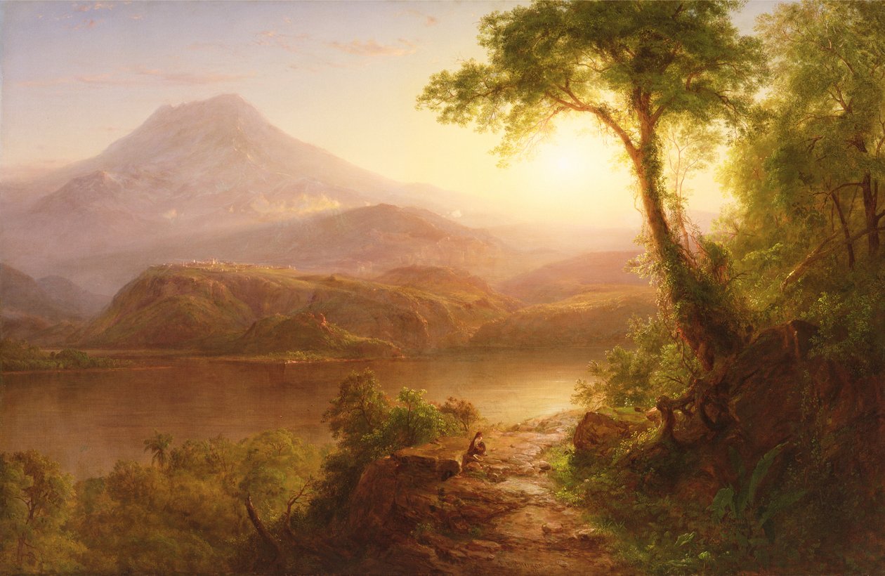 Tropisk landskab: Sydamerikansk landskab af Frederic Edwin Church