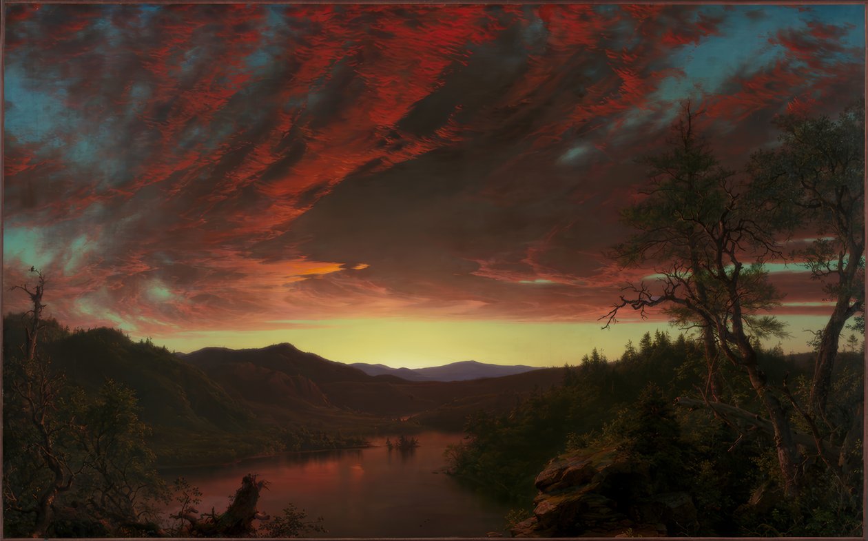 Tusmørke i vildmarken af Frederic Edwin Church