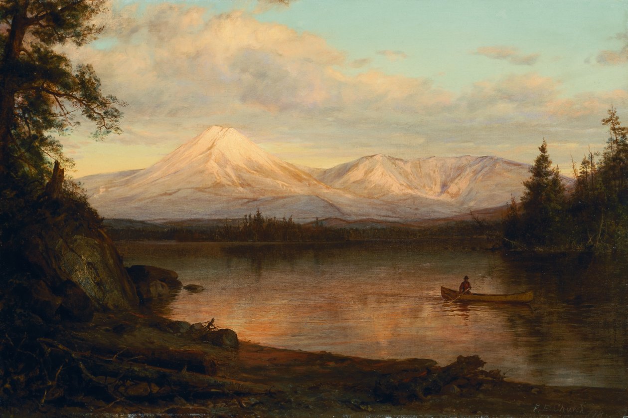 Udsigt over Mount Katahdin af Frederic Edwin Church