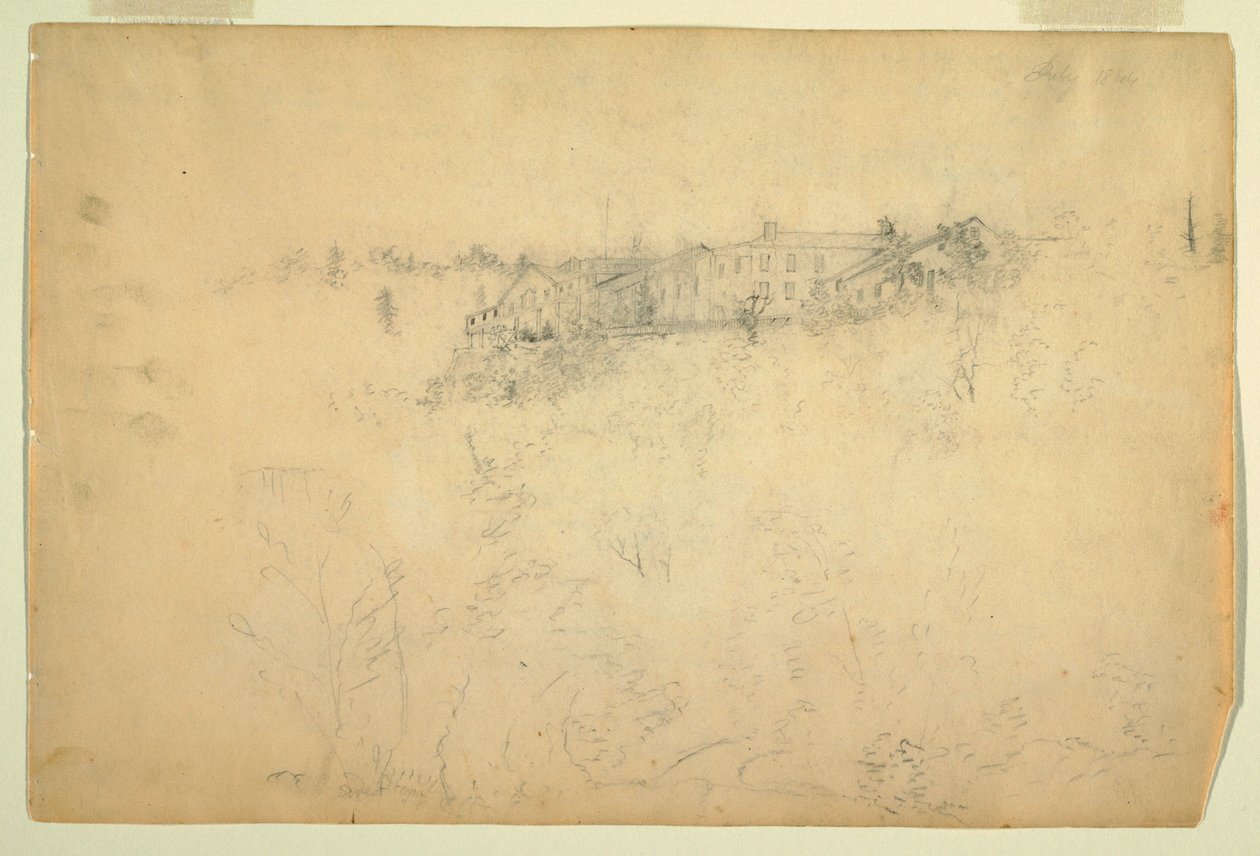 Udsigt over Catskill Mountain House af Frederic Edwin Church