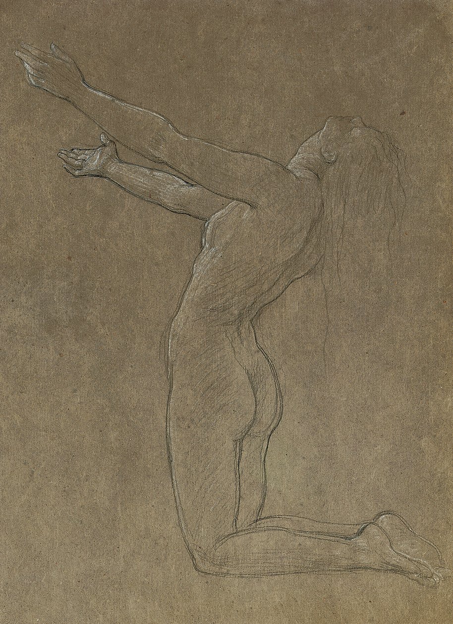 Studie for Clytie af Frederic Leighton