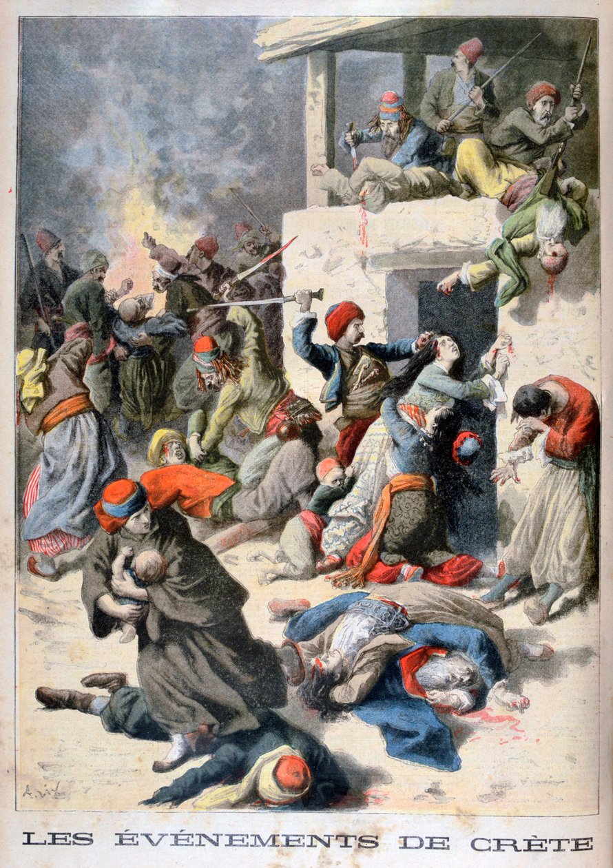 Begivenheder på Kreta, 1896 af Frederic Lix