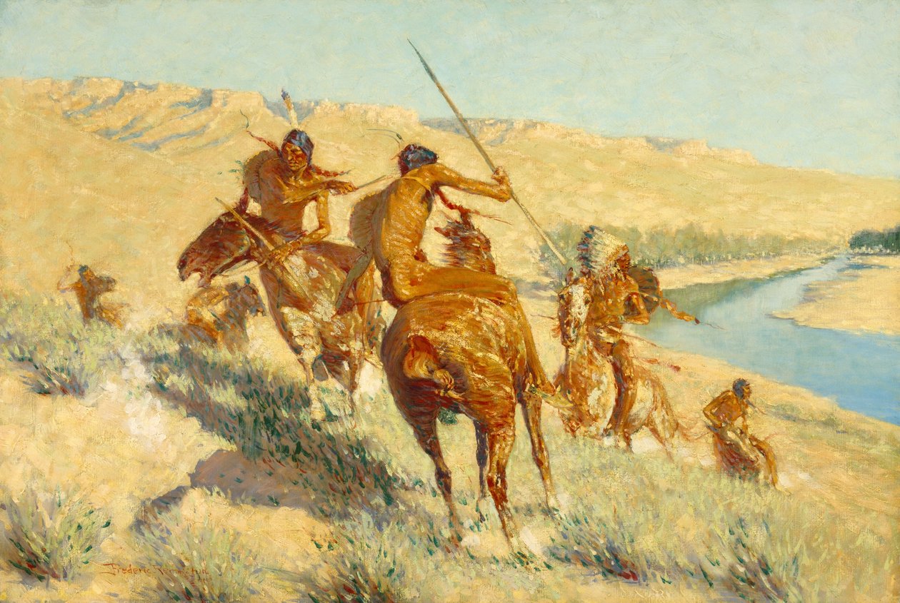 Episode af Buffalo Gun af Frederic Remington