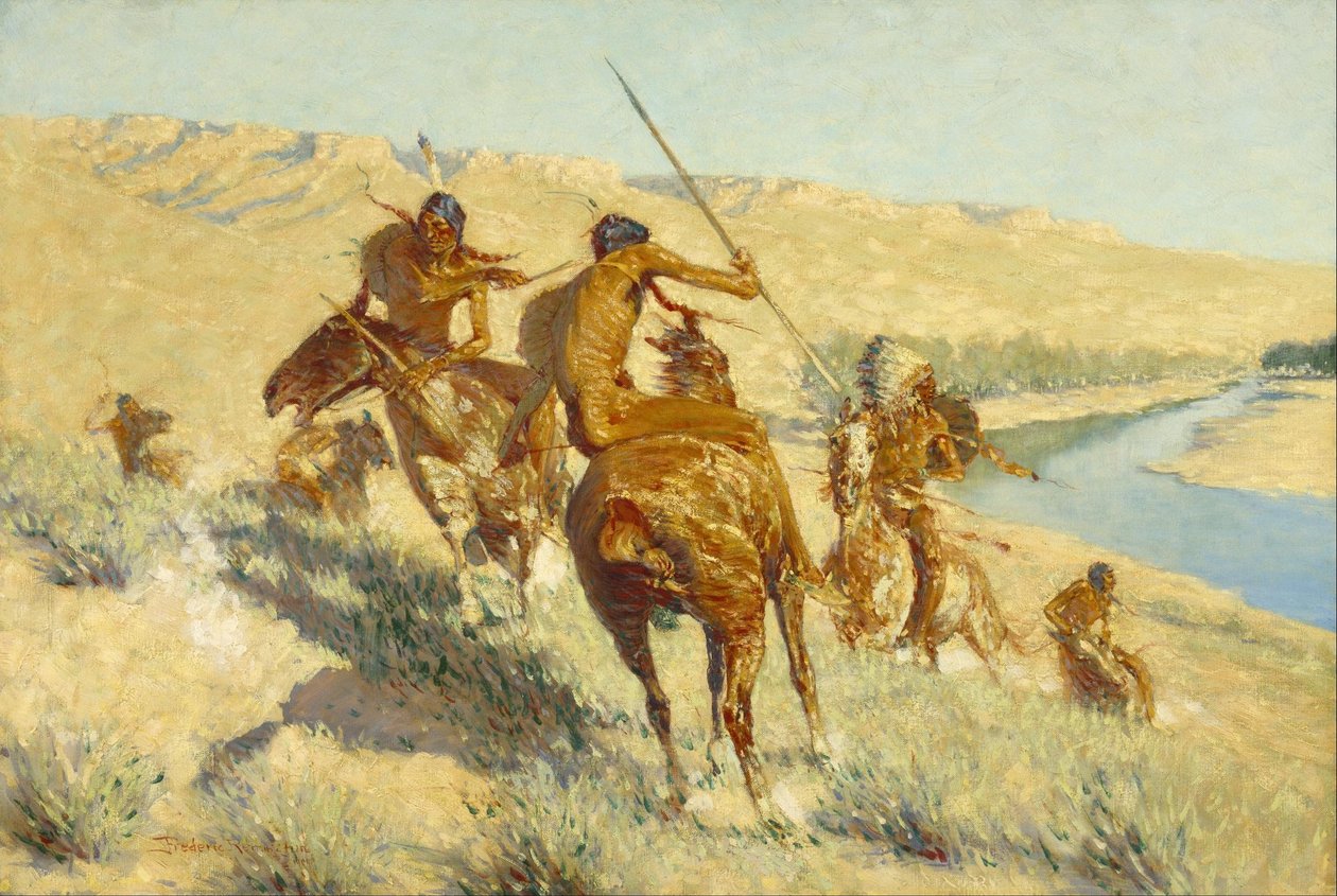 Episode af Buffalo Gun af Frederic Remington