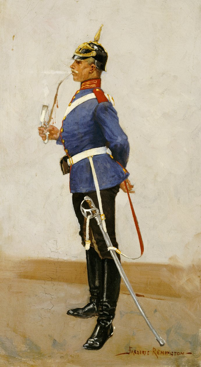 Infanteriofficer, fuld kjole af Frederic Remington
