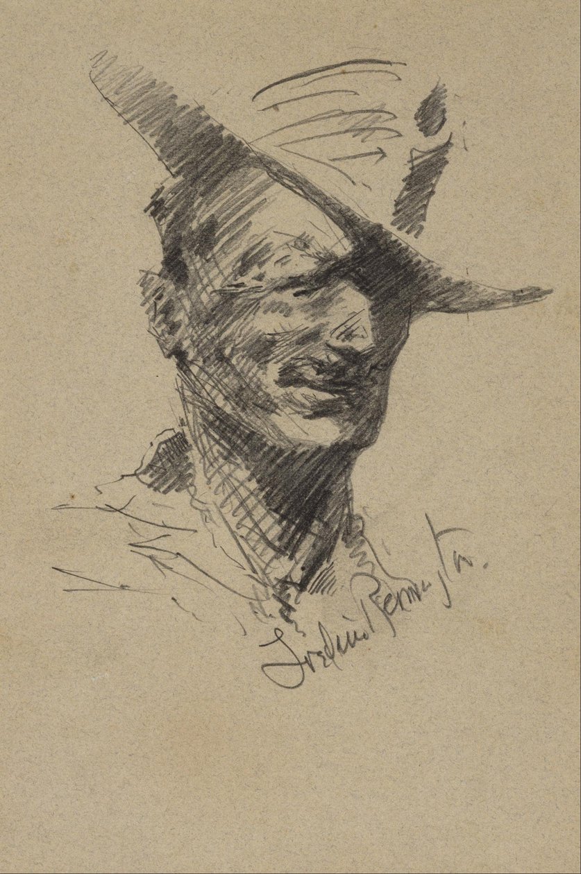 Selvportræt af Frederic Remington