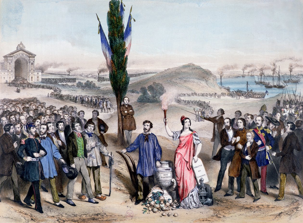 Almindelig Valgret, 1850 af Frederic Sorrieu