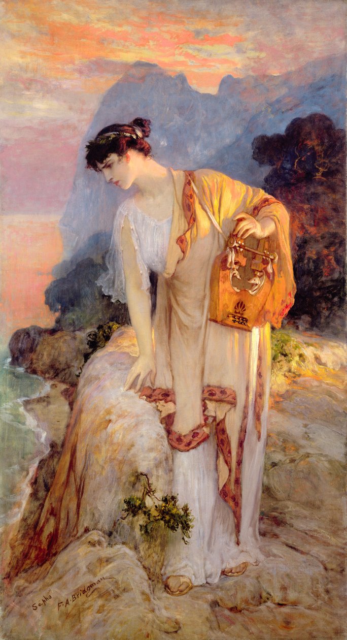 Sappho c. 1910 af Frederick Arthur Bridgman