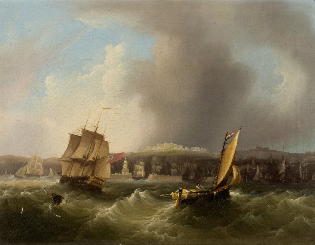 Kystscene af Frederick Calvert