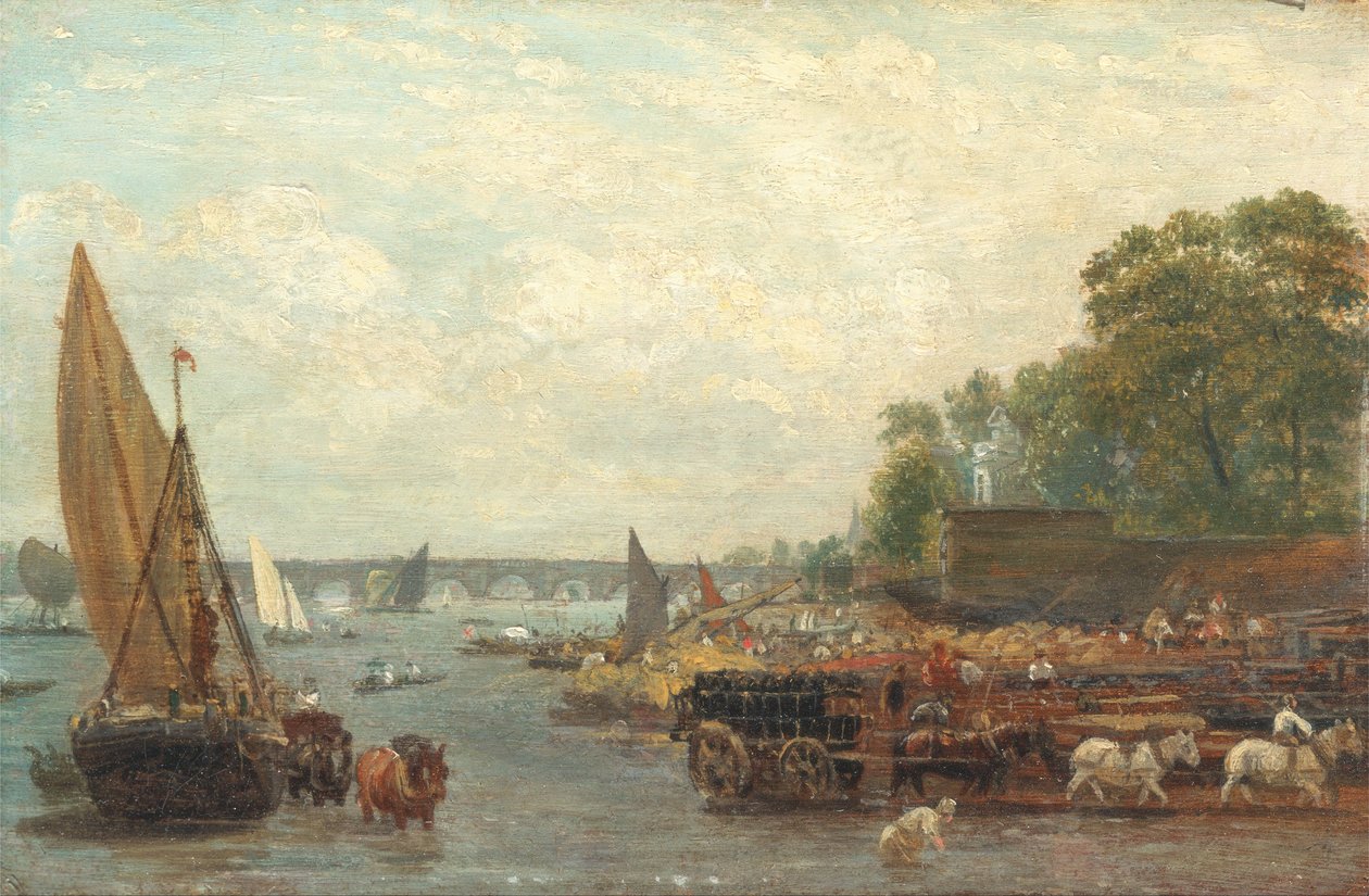 Westminster Bridge af Frederick Nash