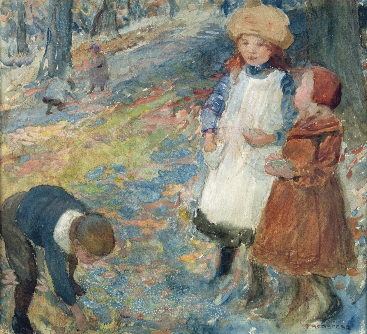Børn i skoven af Frederick Stead