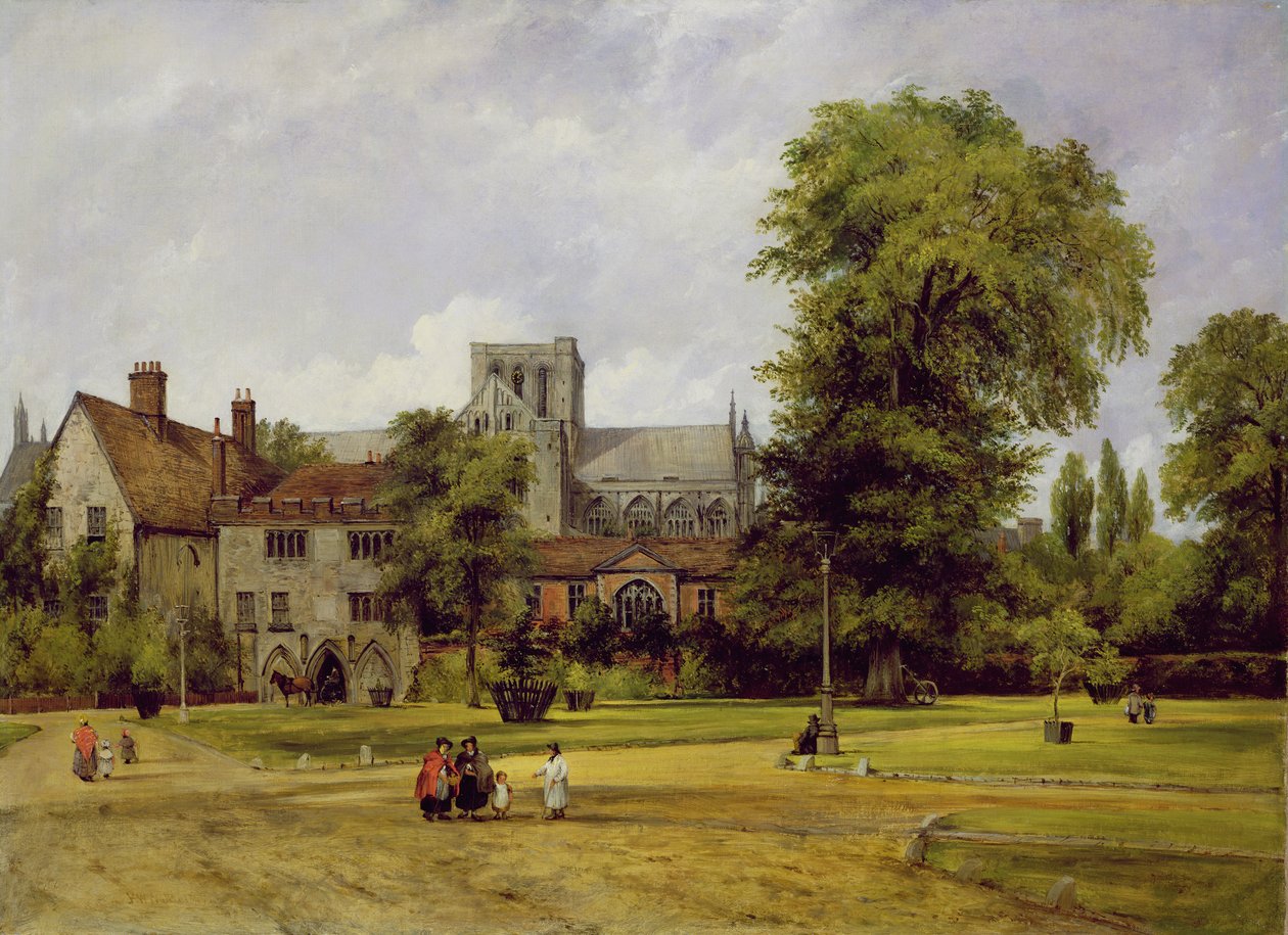 Winchester Cathedral, 1848 af Frederick Waters Watts