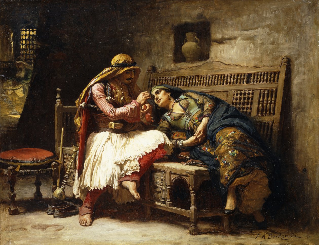 Brigandernes Dronning, af Frederick Arthur Bridgman