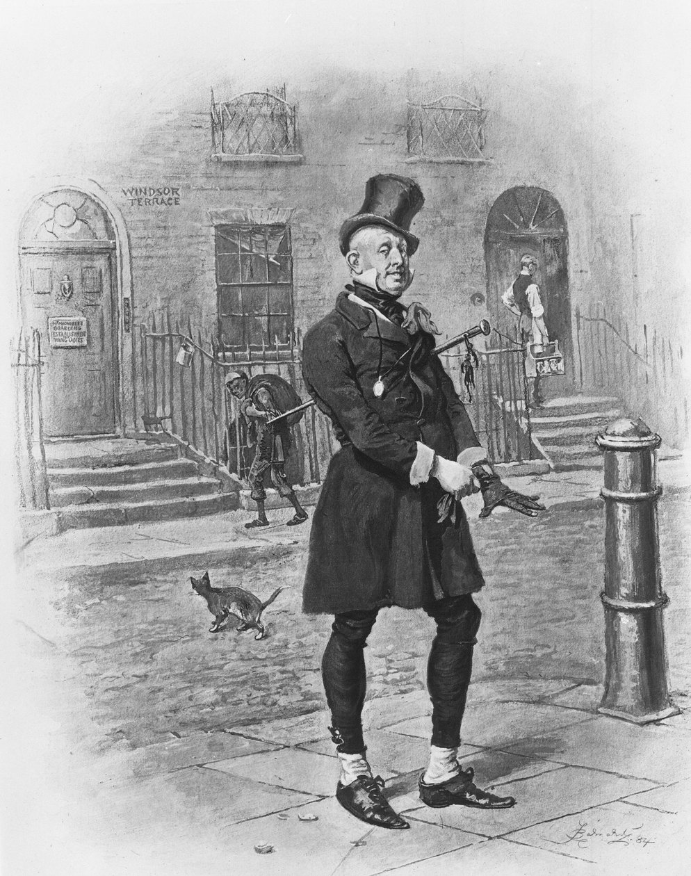 Mr. Micawber, 1880 af Frederick Barnard