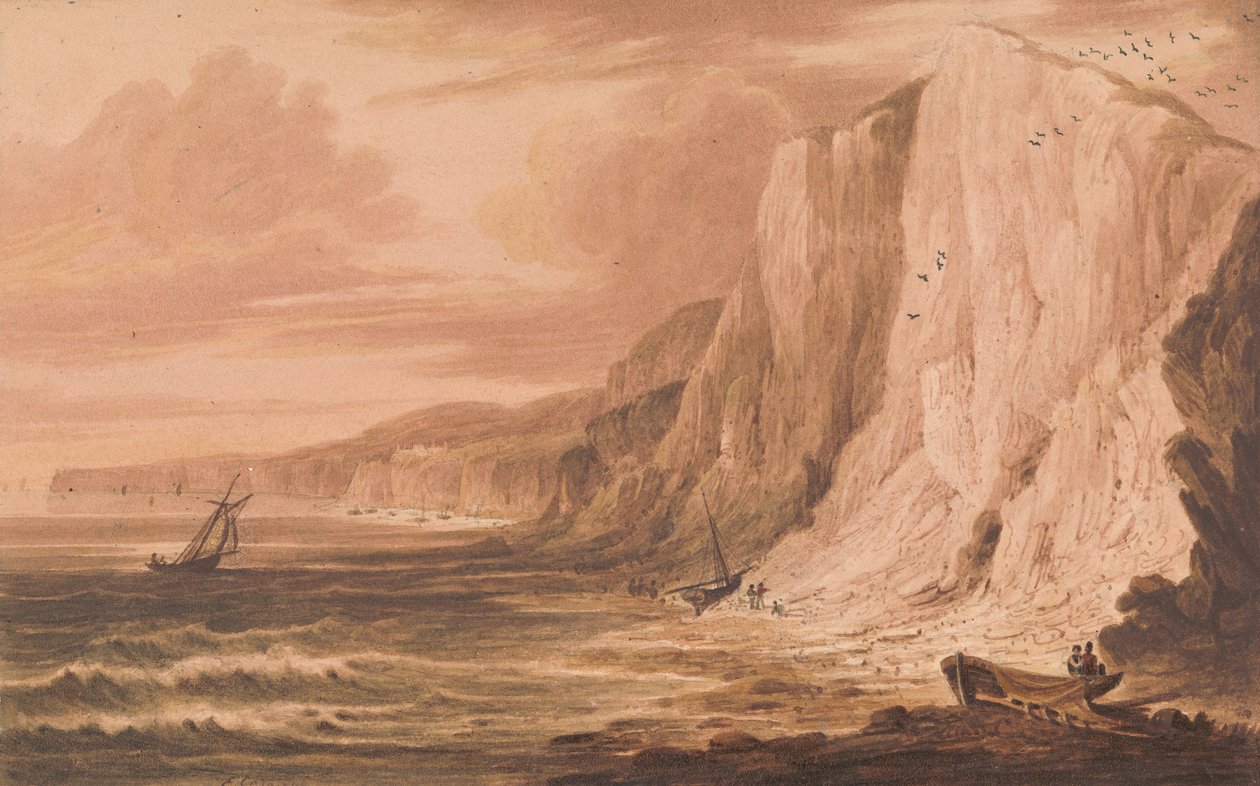 Culver Cliff, Sandown Bay, Isle of Wight af Frederick Calvert