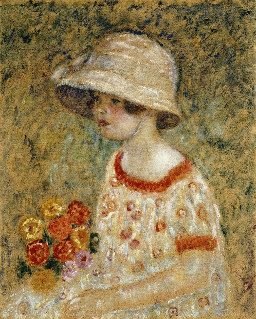 Portræt af Frances Kilmer af Frederick Carl Frieseke