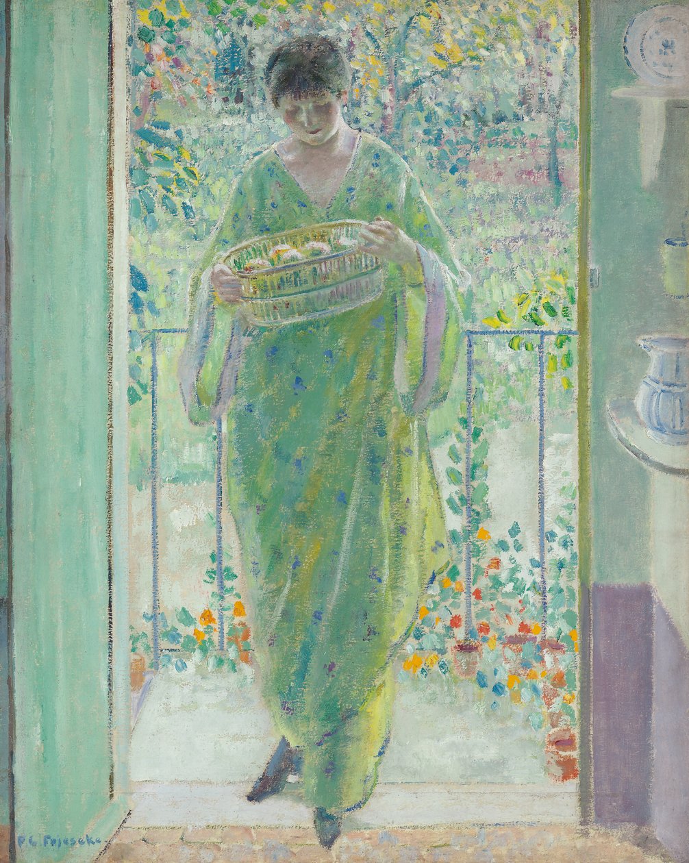 Køkkendøren af Frederick Carl Frieseke