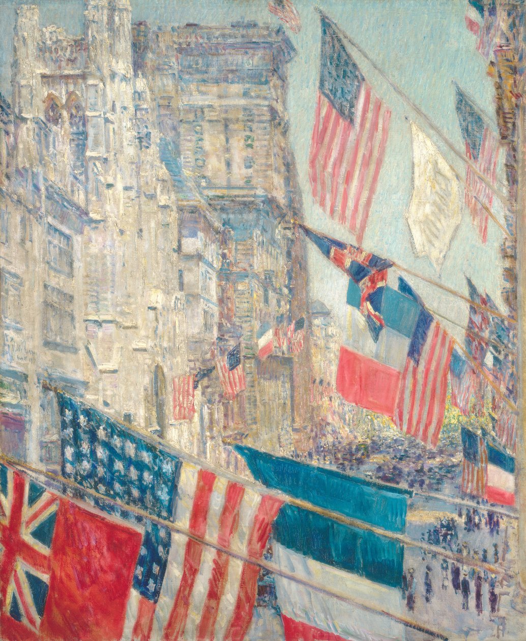 Allieredes dag, maj 1917, 1917. af Frederick Childe Hassam