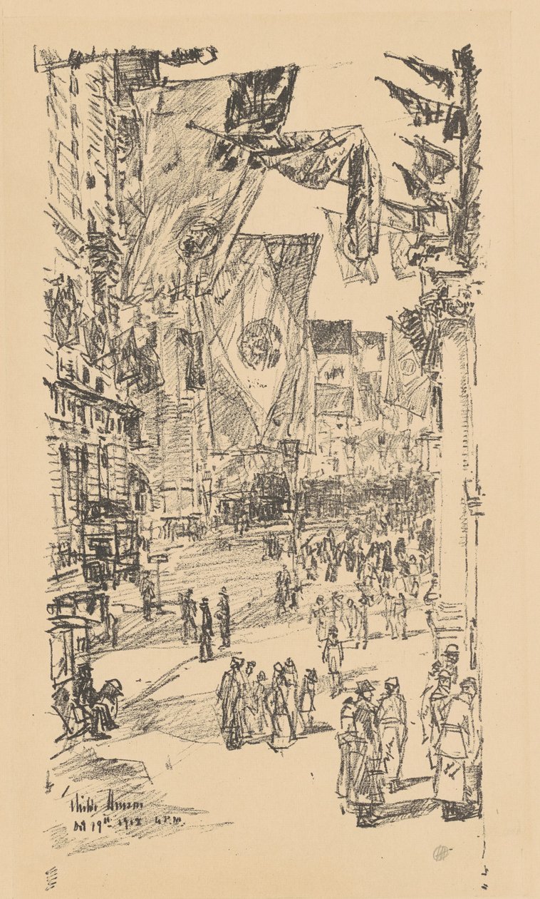 Allieredes Avenue, 1918. af Frederick Childe Hassam