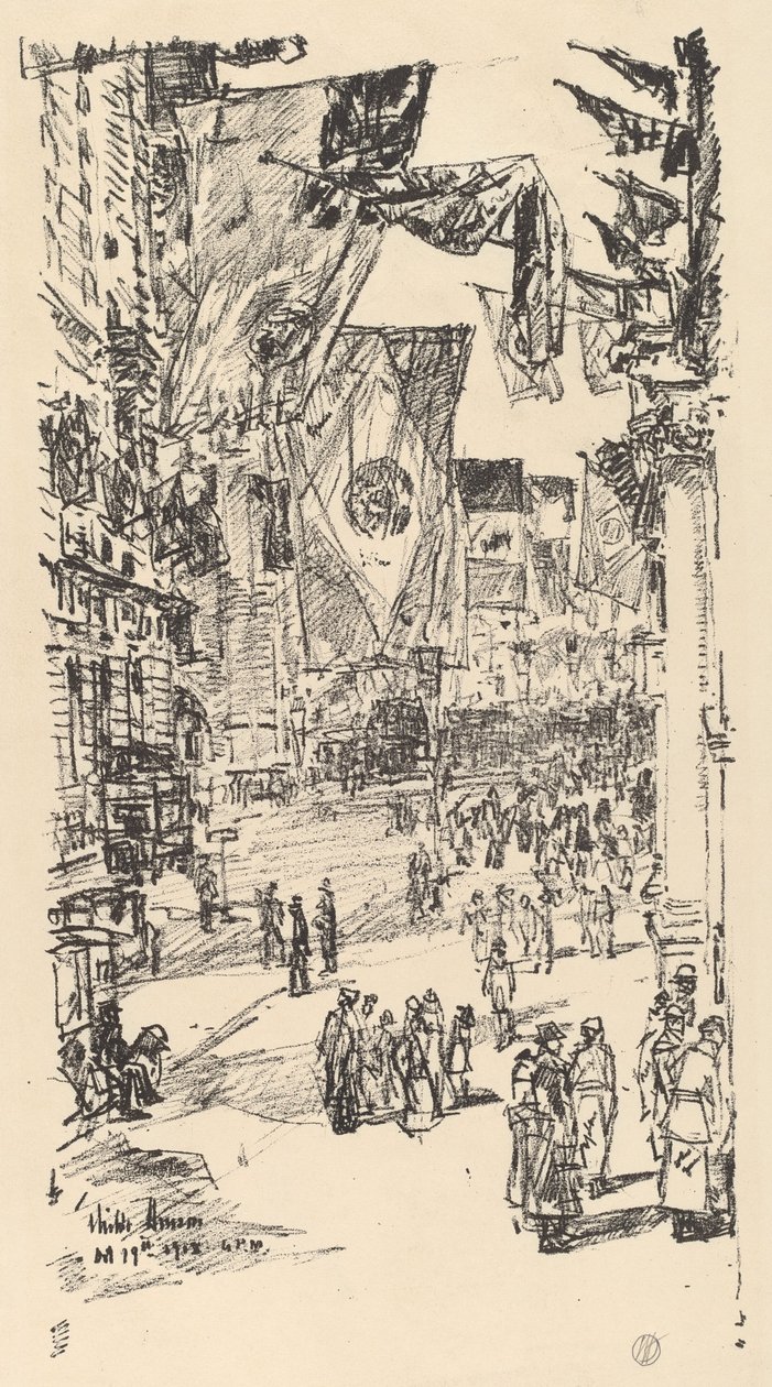 Allieredes Avenue, 1918. af Frederick Childe Hassam