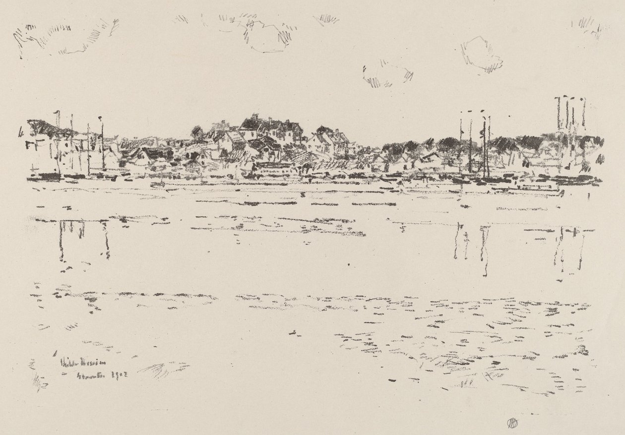 Indre Havn, ca. 1918. af Frederick Childe Hassam