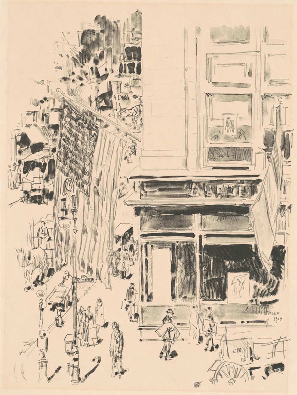 Lafayette Street, 1918. af Frederick Childe Hassam