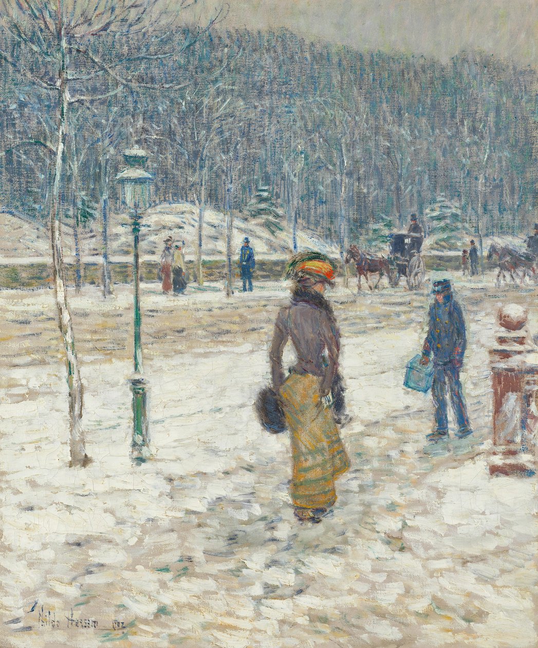 New York Street, 1902. af Frederick Childe Hassam