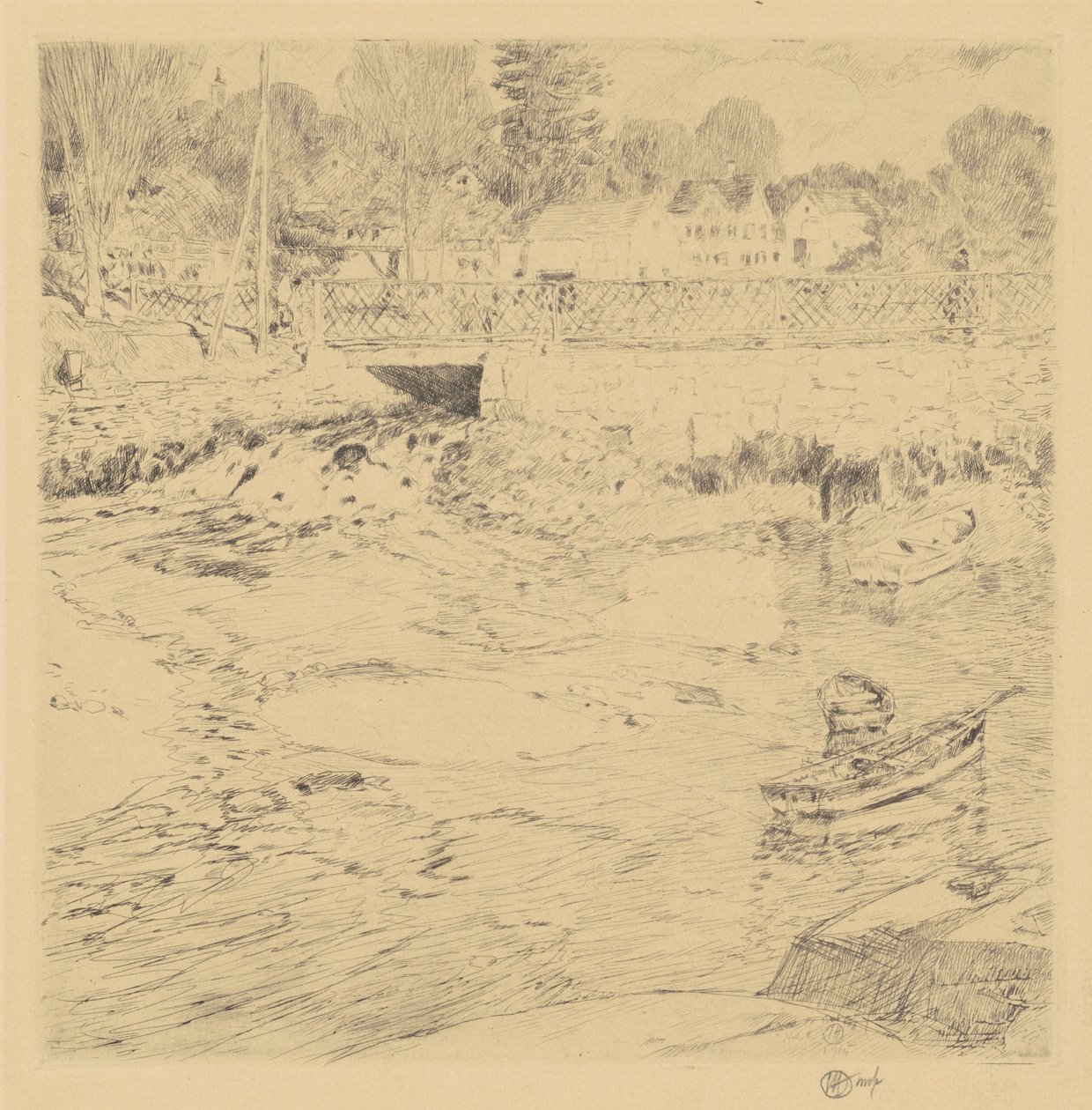 Gammel blonde, 1915. af Frederick Childe Hassam
