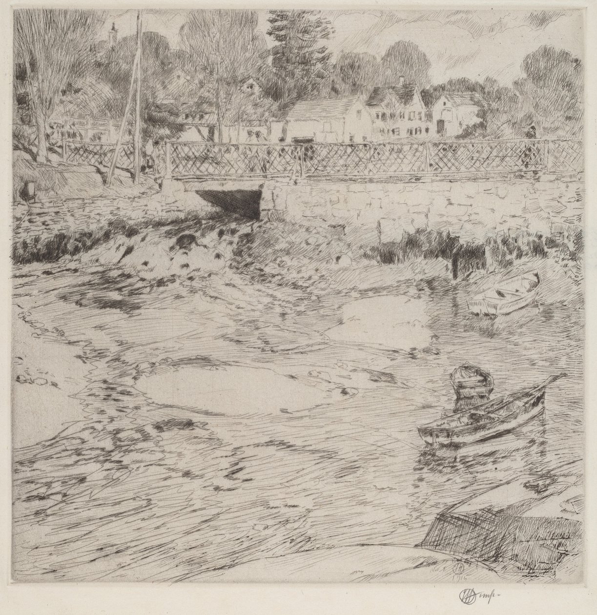 Gammel blonde, 1915. af Frederick Childe Hassam