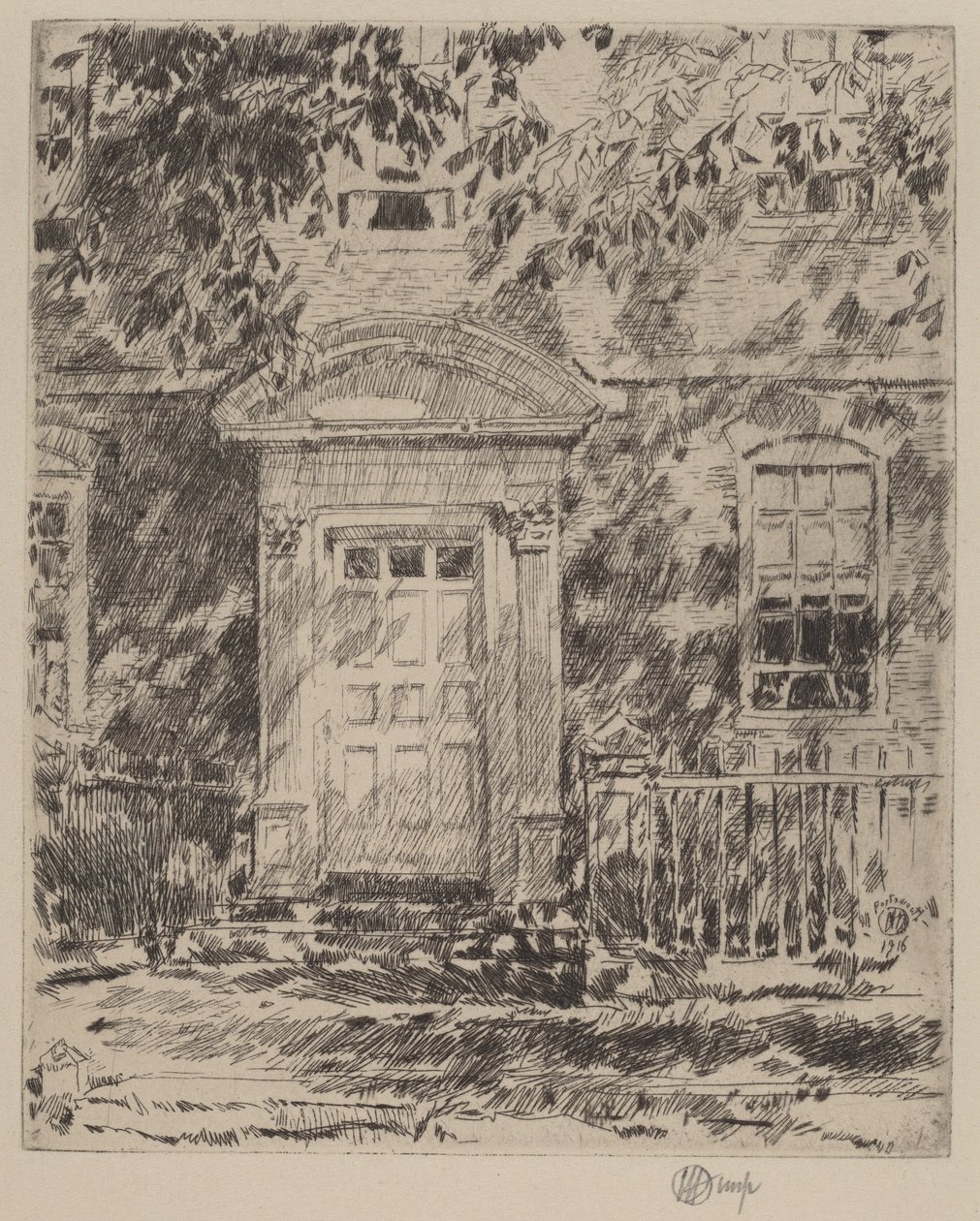 Portsmouth Doorway, 1916. af Frederick Childe Hassam