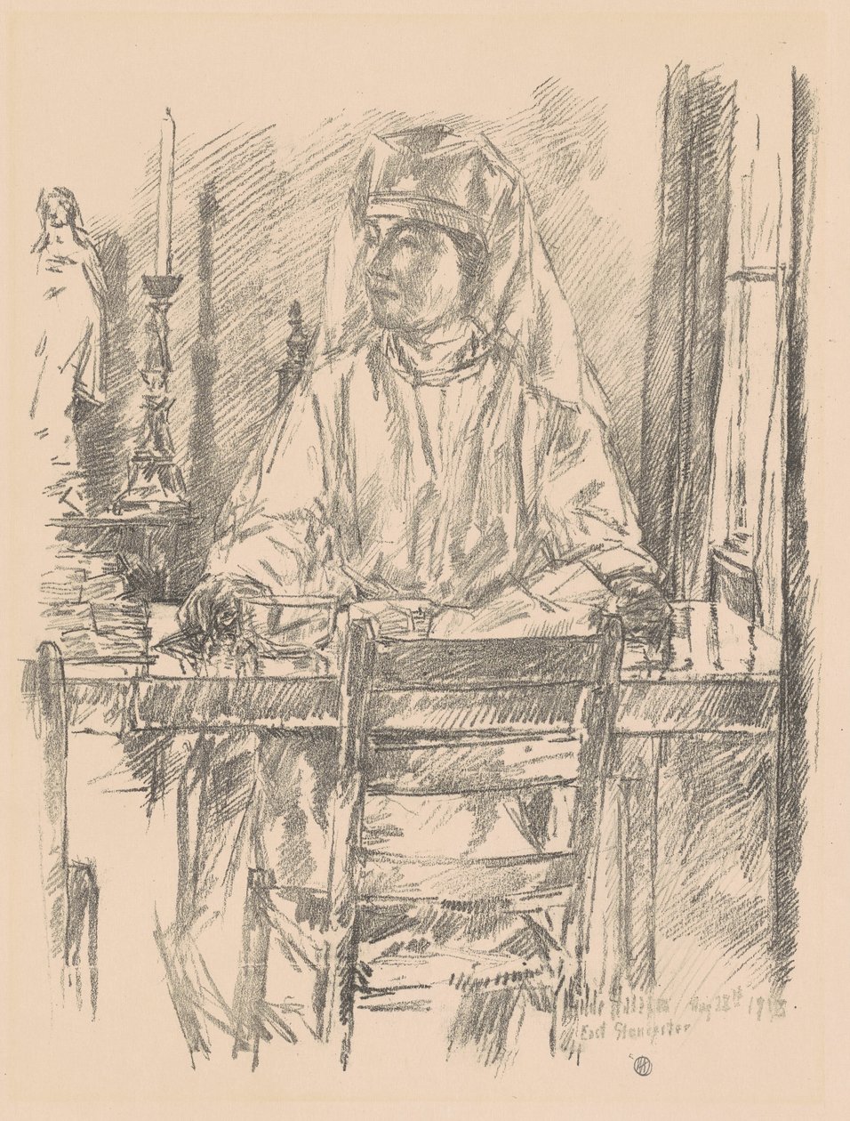 Røde Kors Sygeplejerske, 1918. af Frederick Childe Hassam