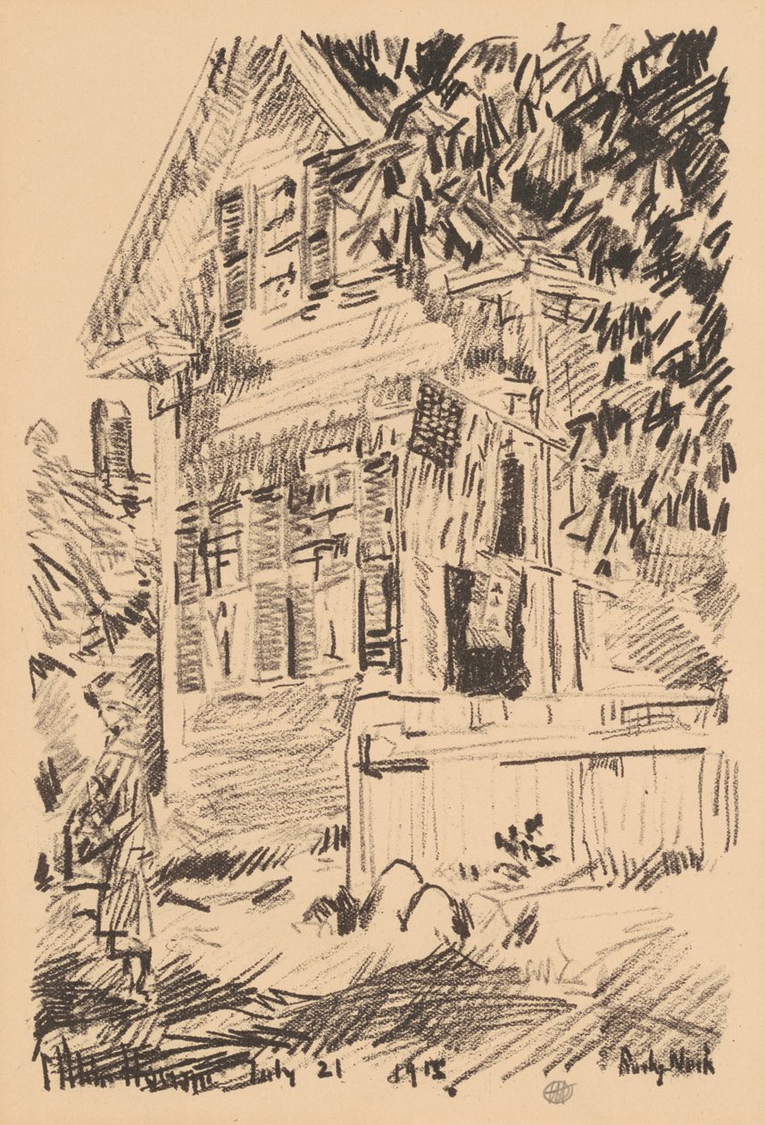 Tjenesteflaget, 1918. af Frederick Childe Hassam