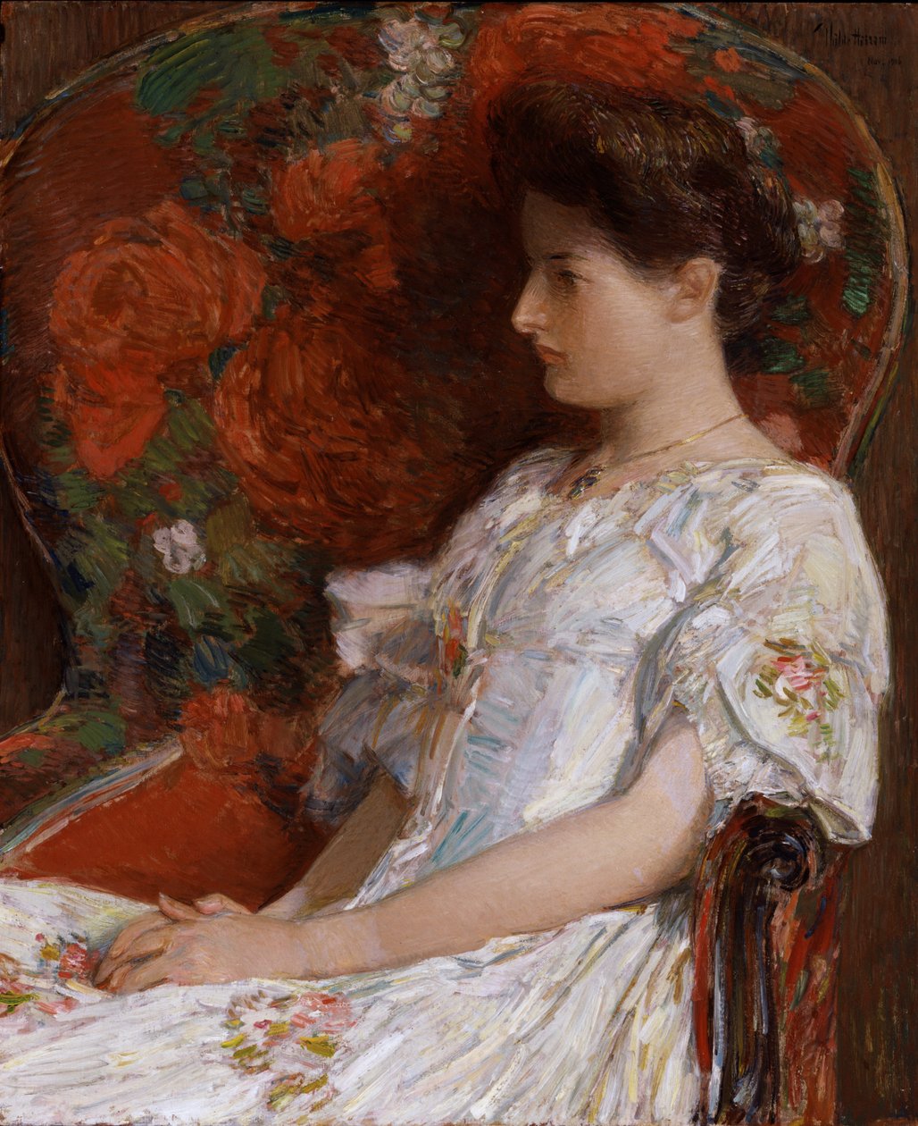 Den victorianske stol, 1906. af Frederick Childe Hassam