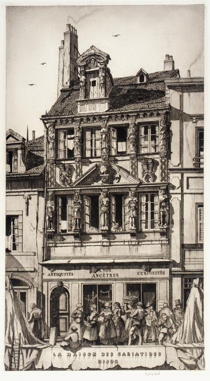 La Maison des Cariatides, Dijon af Frederick G. Hall
