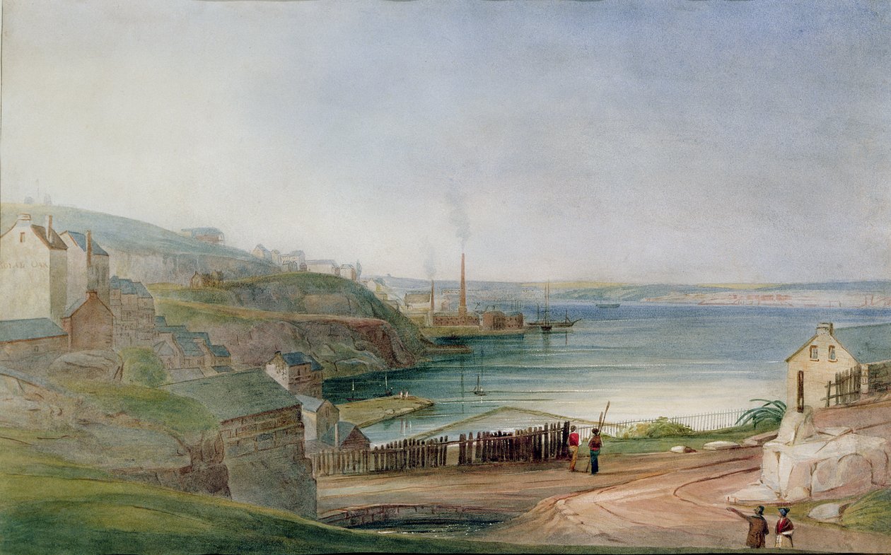 Darling Harbor fra Millers Point af Frederick Garling