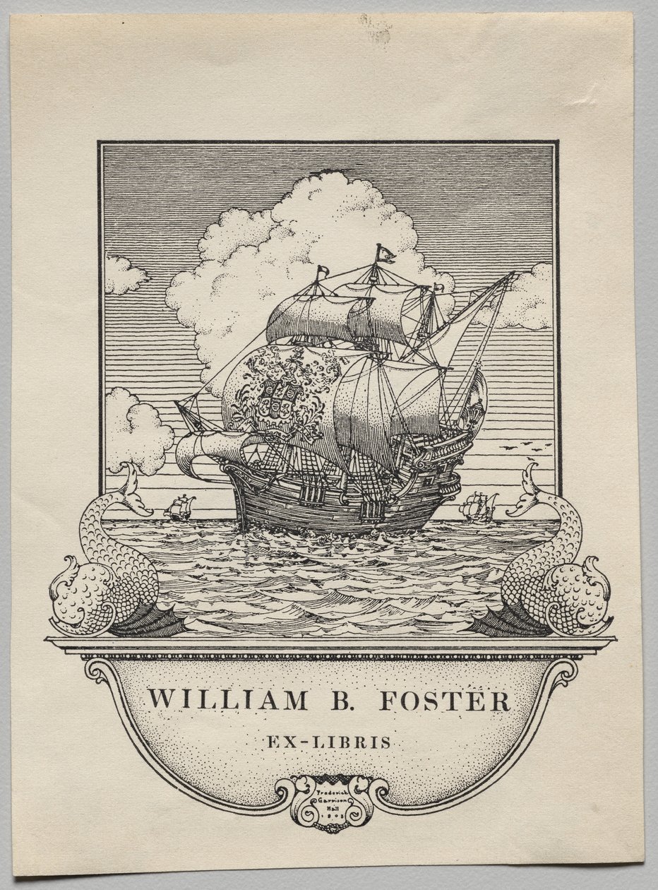 Bogplade: William B. Foster af Frederick Garrison Hall