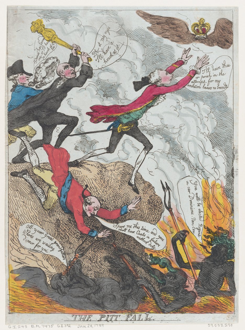 Pitt-faldet, januar 1789. af Frederick George Byron