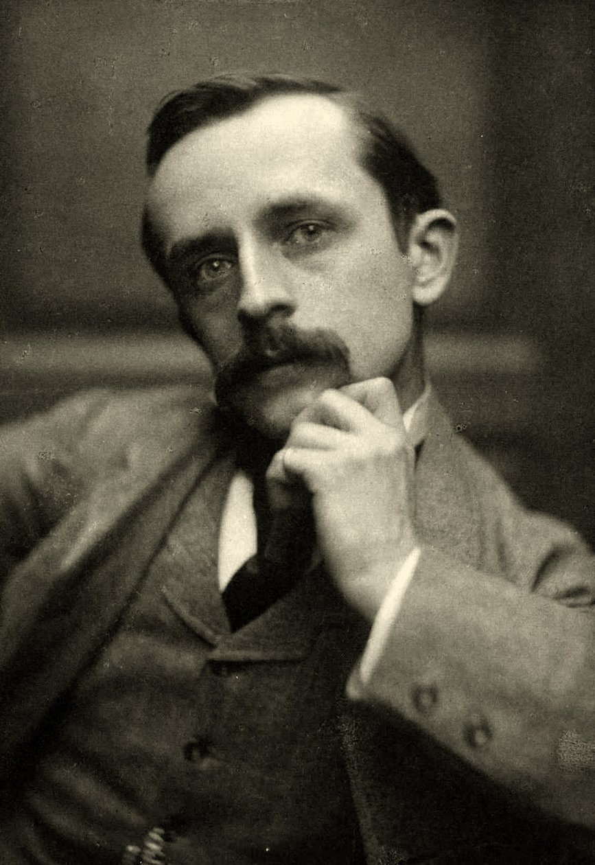 Portræt af J.M.Barrie, 1892 (Sepia-foto) af Frederick Hollyer