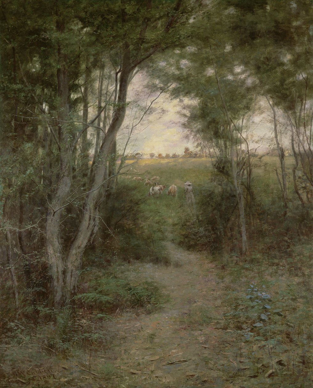 The Bush nær Heidelberg, Melbourne, 1898 af Frederick McCubbin