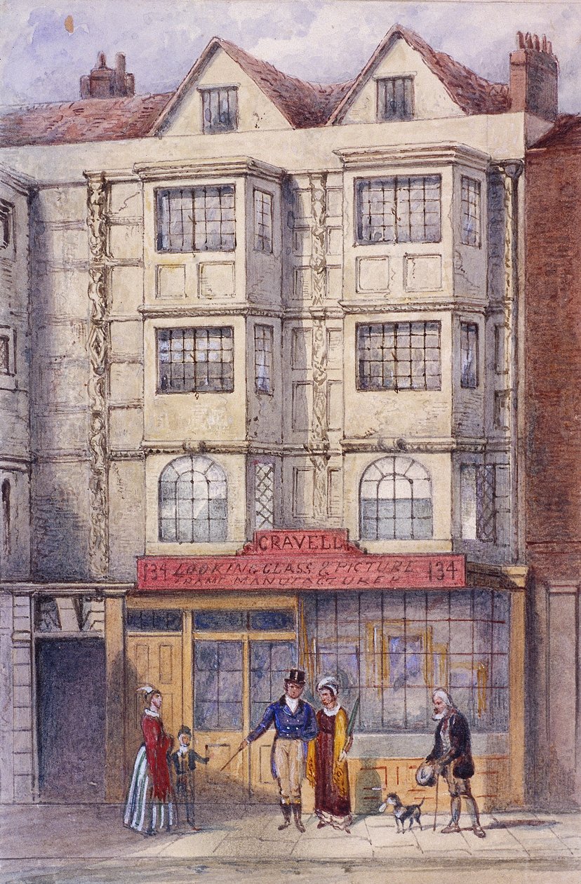 Aldersgate Street, London, c1850 af Frederick Napoleon Shepherd