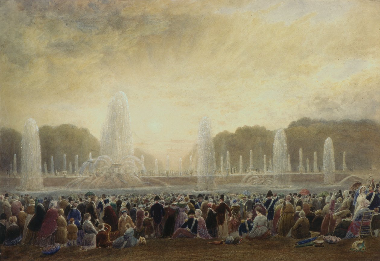 Springvandene i Versailles (wc) af Frederick Nash
