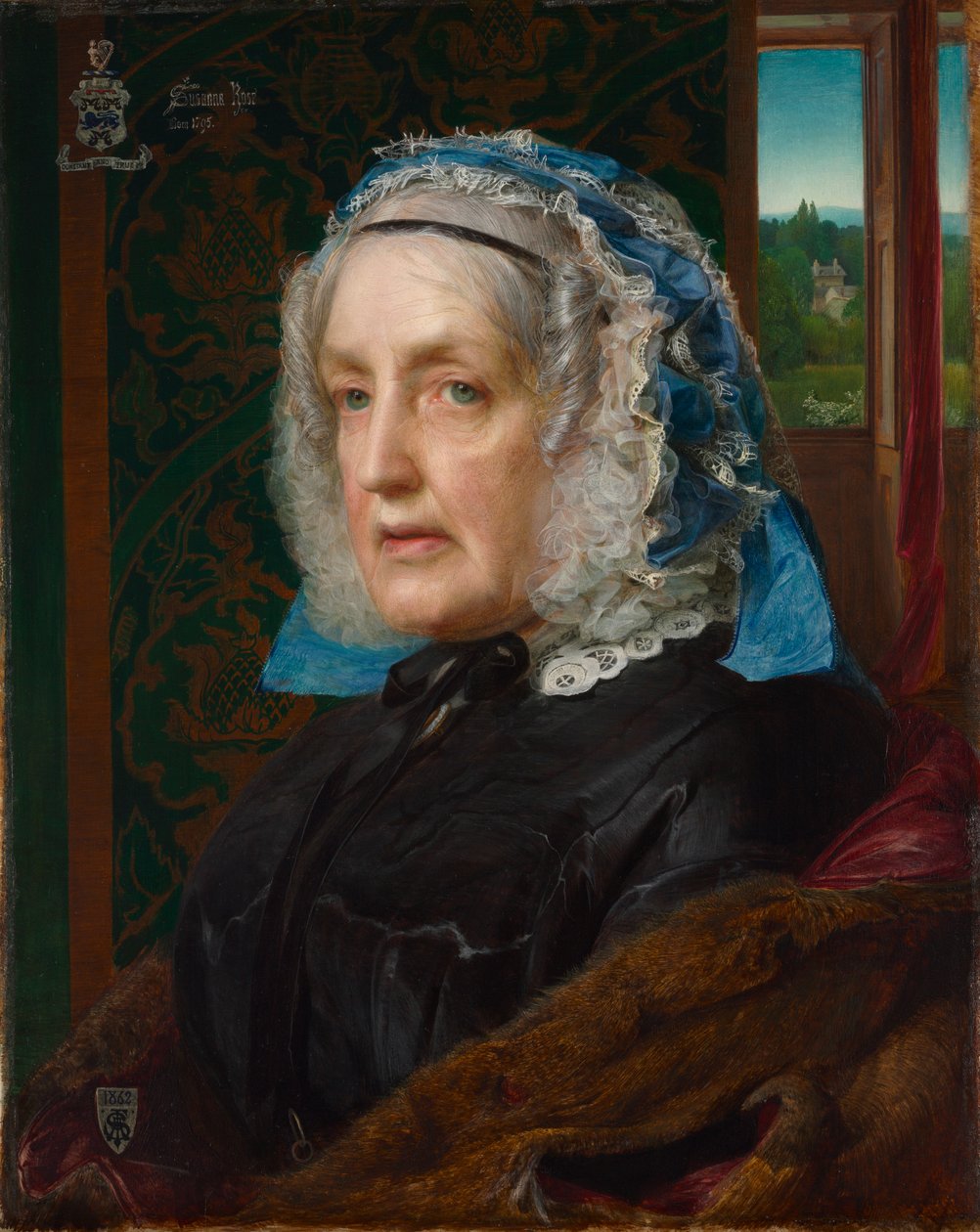Portræt af Susanna Rose, 1862. af Frederick Sandys