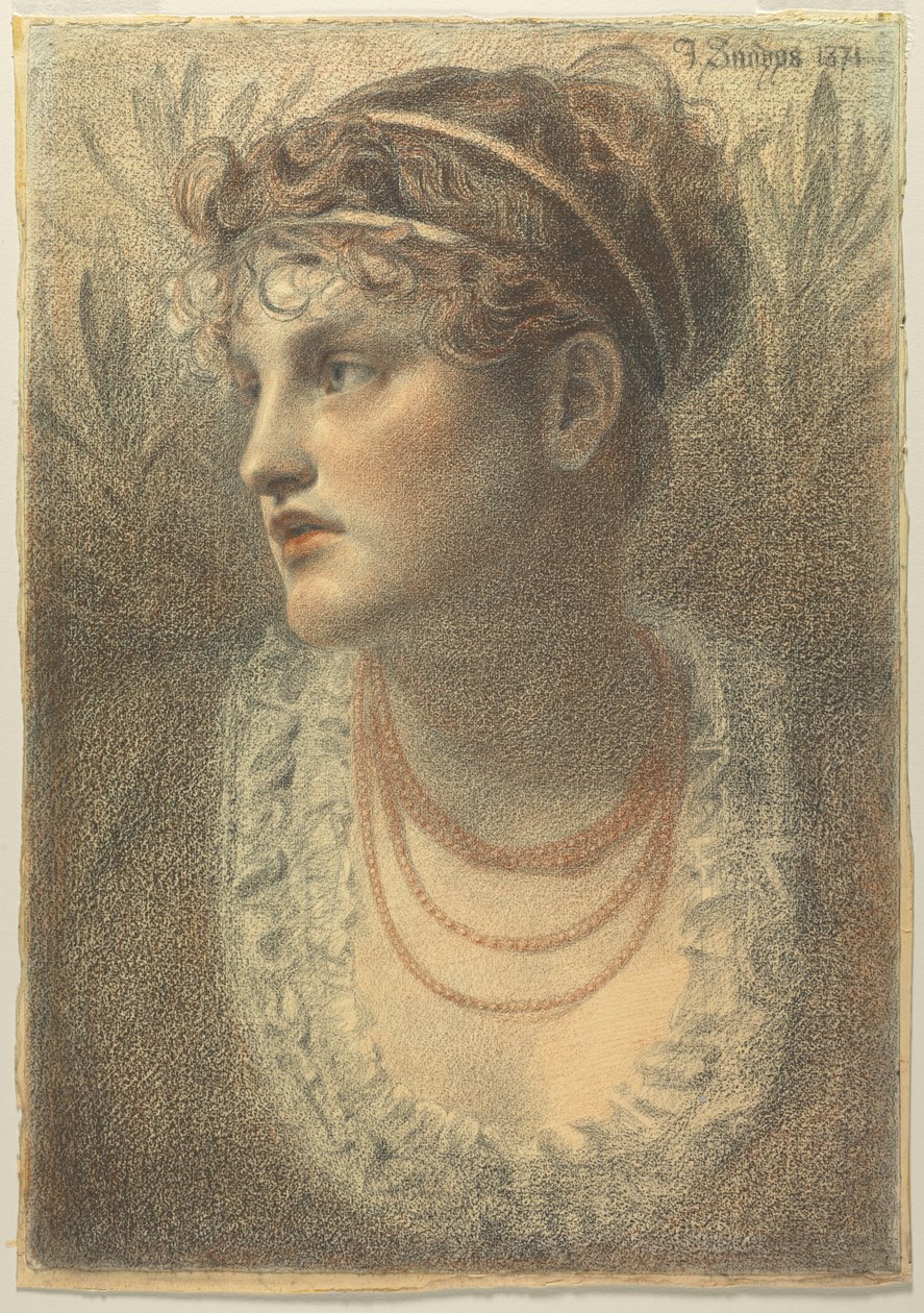 Koralhalskæden, 1871. af Frederick Sandys