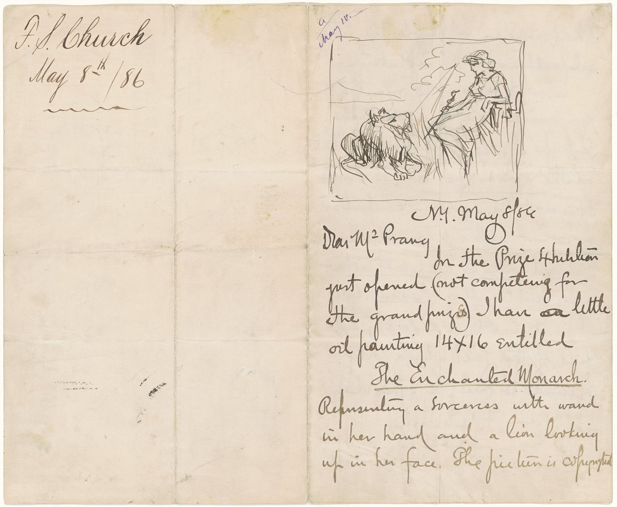 Studie efter "The Enchanted Monarch" af Frederick Stuart Church