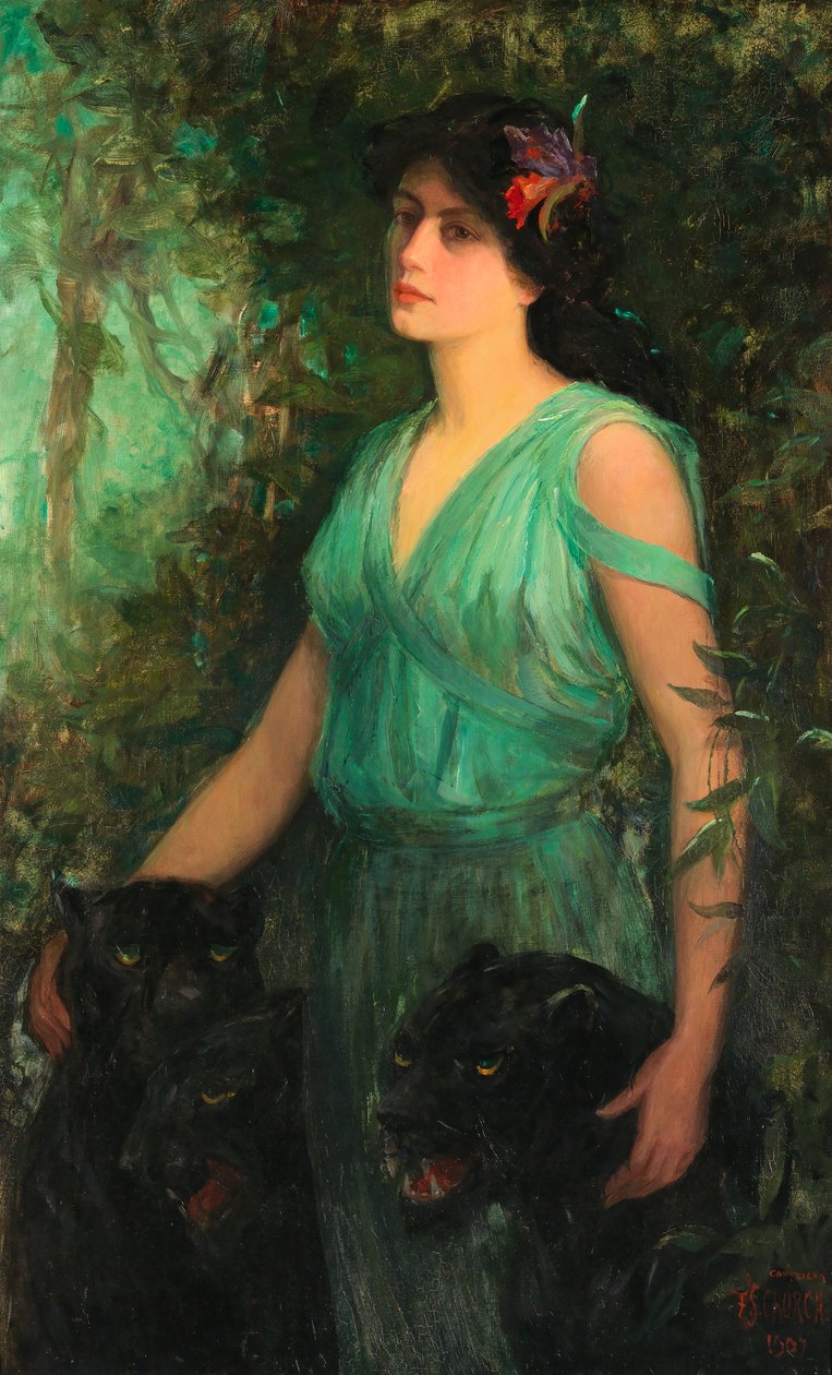 Den sorte orkidé, 1907. af Frederick Stuart Church