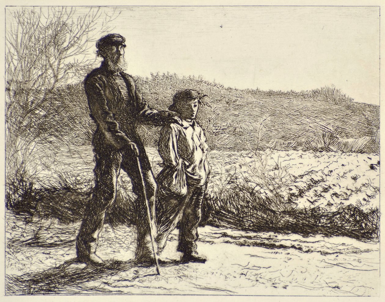 Den blinde mand af Frederick Walker